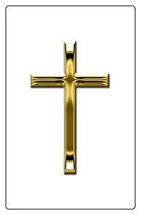 DF35T 510 GD WT Gold Single Cross White Background copy